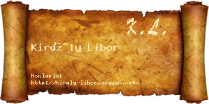 Király Libor névjegykártya